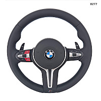 M волан с червени бутони за BMW 3 E46, 5 E39, X5 E53 (1999–2005) – спортен тунинг модел – 0277